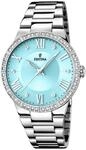 Festina Damenuhr Analog aus Edelstahl 316l Silberfarben