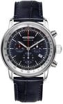 Zeppelin Serie LZ14 Marine Quarz Chronograph mit Lederband 8888-3