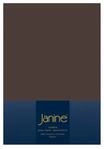 Janine Design Spannbettlaken - 100 x 200 cm - Dunkelbraun