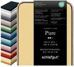schlafgut Pure Spannbettlaken 95% Bio Baumwolle & 5% Elasthan Made in Green by...