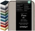 schlafgut Pure Spannbettlaken 95% Bio Baumwolle & 5% Elasthan Made in Green by...