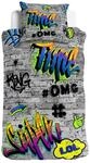 Traumschlaf Graffiti OMG Bettw&auml;sche Jugendbettw&auml;sche Renforc&eacute; Baumwolle &ndash; Coole