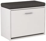 Vicco Schuhbank Georg, Wei&szlig;, 60 x 49.5 cm mit Auflage, geeignet zur...