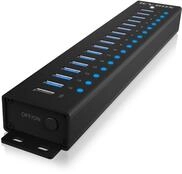 ICY BOX USB HUB (17 Ports) 16x USB & 1x USB Laden, USB 3.2 Gen 1 (5 Gbit/s pro Port),