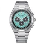 Citizen Chrono Super Titanium Turquoise Background CA4610-85M Eco Drive Men's Watch