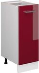 Vicco Apothekerschrank R-Line, Rot Hochglanz, 30 cm ohne Arbeitsplatte, zur...
