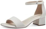 Tamaris Damen Sandalette mit Blockabsatz, wei&szlig;, 39 EU