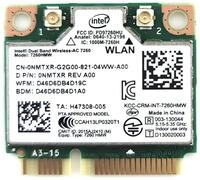 Intel 7260HMW AN Dual Band Wireless-AC 7260-PCIe WLAN / 802.11AC, Bluetooth 4.0