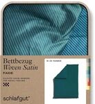 schlafgut Woven Fade Satin Bettw&auml;sche 135x200cm gestreift Bettdecke Bezug...
