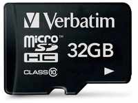 Verbatim Premium Micro SDHC Speicherkarte, 32 GB, Datenspeicher für Foto- und