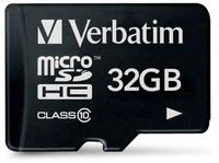 Verbatim Premium microSDHC Speicherkarte - 32GB, Klasse 10, bis zu 90 MB/s