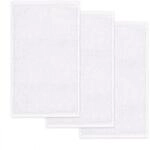 m&ouml;ve Superwuschel G&auml;stetuch 30 x 50 cm aus 100% Baumwolle, snow 3er Set