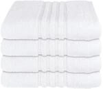 Schiesser Handtuchset Milano - 4-teilig - 50 x 100 cm - Wei&szlig;