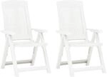 vidaXL 2X Gartenstuhl Verstellbar Klappstuhl Klappsessel Stuhl Campingstuhl