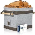 OAKAGE&reg; Holzkorb f&uuml;r Kaminholz Gro&szlig; [Schmutzabweisendes Innenfutter und