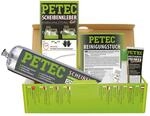 PETEC Auto Scheibenkleber Set Windschutzscheibe Reparaturset. 400 ml Scheiben Kleber