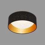 BRILONER - LED Deckenlampe mit Sternenhimmel, Lampenschirm aus Stoff, neutralwei&szlig;e