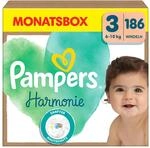 Pampers Harmonie Windeln Gr&ouml;&szlig;e 3, 186 Windeln, 6kg-10kg, sanfter Hautschutz mit