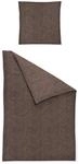 Irisette Flausch-Cotton Bettw&auml;sche Samt Northampton Schoko, 1 Bettbezug 135 x...