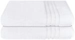 Schiesser Duschtuchset Milano - 2-teilig - 70 x 140 cm - Wei&szlig;