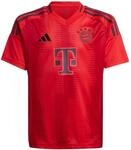 adidas Unisex Kids FC Bayern M&uuml;nchen 24/25 Kids Heimtrikot Red 164