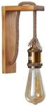 Lindby Wandleuchte, Wandlampe Innen Helou (Retro Vintage Antik) aus Holz (1...