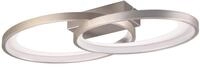 Reality Leuchten LED Deckenleuchte Malaga R64482107, Metall Nickel matt, inkl. 25
