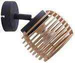 Lindby Wandleuchte, Wandlampe Innen Ediz (Modern) in Schwarz aus Holz (1 flammig