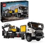 LEGO Technic Volvo FMX LKW mit EC230 Electric Raupenbagger, Kinderspielzeug,