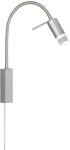 Fischer & Honsel | Wandspot flex, Bettleuchte, River | nickelfarben| matt| B: 4,00