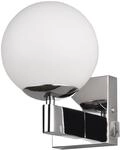 Trio Leuchten Badezimmer Wandleuchte Kula 284270106, Metall Chrom, Glas Wei&szlig;, exkl.