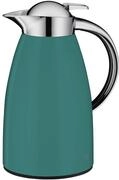 alfi SIGNO 1.0l, gr&uuml;n matt, Edelstahl-Isolierkanne mit hygienischem Hartglaseinsatz,