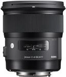Sigma 24mm F1,4 DG HSM Art Objektiv f&uuml;r Nikon F Objektivbajonett