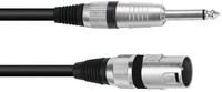 OMNITRONIC Adapterkabel XLR(M)/Klinke mono 0,9m sw
