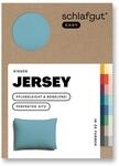 schlafgut Easy Jersey Kissenbezug 70x90 cm 100% Baumwolle, Petrol Mid 