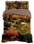 Traumschlaf Bettw&auml;sche Herbstwald 1 Bettbezug 135 x 200 cm + 1 Kissenbezug 80...