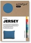 schlafgut Easy Mako-Jersey Kissenbezug 70x90 cm Blue Mid (Blau) &ndash; 100%...