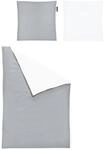 Irisette Essential Mako-Satin Bettw&auml;sche Jessica Silber, 1 Bettbezug 155 x 220...