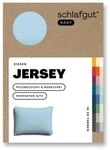 schlafgut Easy Mako-Jersey Kissenbezug 40x60 cm Blue Light (Hellblau) &ndash; 100%