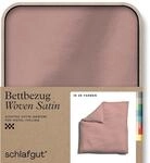 schlafgut Woven Satin Bettw&auml;sche 200x200cm Purple Mid, Hotelqualit&auml;t 