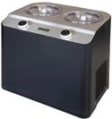 Unold 48835 Doppio Nero Eismaschine, Speiseeisbereiter mit Kompressor inkl. 2