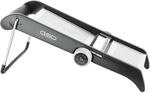 GSD Profi Mandoline, Edelstahl/Kunststoff Silber-Schwarz, mit ergonomischen