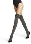 FALKE Damen Overknee-Socken Softmerino W Ok Wolle Baumwolle lang einfarbig 1 Paar,