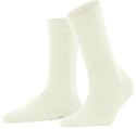 FALKE Damen Socken Softmerino W So Wolle Baumwolle einfarbig 1 Paar, Wei&szlig; Off-White