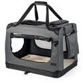 lionto Hundetransportbox faltbar für Reise & Auto, 60x42x44 cm, stabile Transportbox lionto Hundetransportbox faltbar für Reise & Auto, 60x42x44 cm, stabile Transportbox