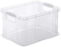 Rotho Agilo Aufbewahrungsbox 6l, Kunststoff (PP) BPA-frei, transparent, A5/6l (29.0 x