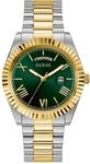 Guess Herren Armbanduhr Connoisseur mit Bicolor Edelstahlarmband, 5 Bar,