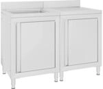 vidaXL Gastro Sp&uuml;lenunterschrank Sp&uuml;lschrank Sp&uuml;lbecken Sp&uuml;ltisch Gastrosp&uuml;le