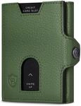 VON HEESEN Slim Wallet mit M&uuml;nzfach & RFID Schutz - Leder Geldb&ouml;rse Herren klein -