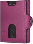 VON HEESEN Slim Wallet mit M&uuml;nzfach & RFID Schutz - Leder Geldb&ouml;rse Herren klein -